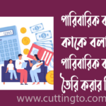 পারিবারিক বাজেট কাকে বলে