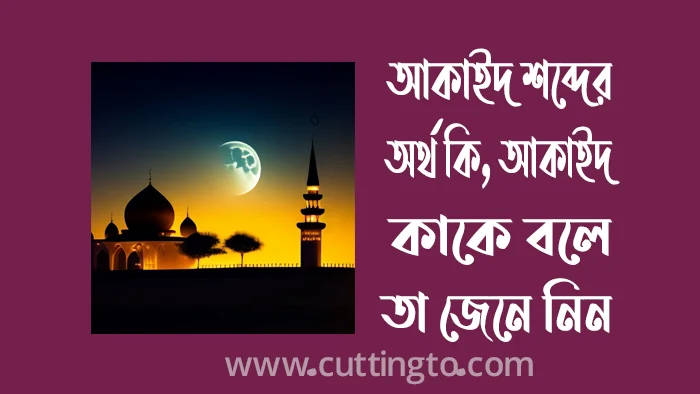 আকাইদ শব্দের অর্থ কি