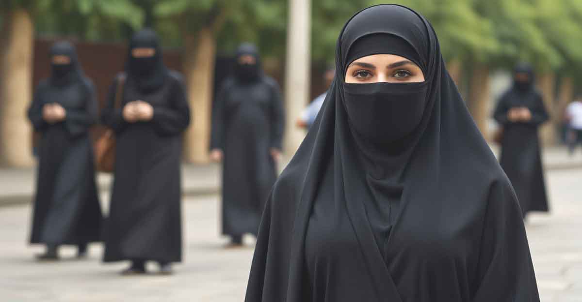 ইসলামিক বোরকা পরা প্রোফাইল পিক
