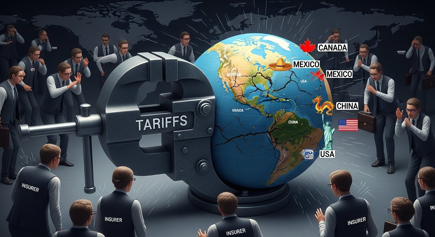 Tariffs Pressure Canada, Mexico, China, US Insurers Globally